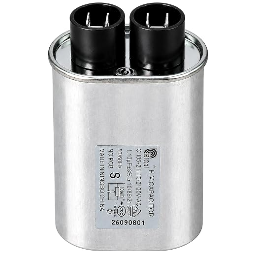 2100V Microwave Capacitor 1.10 uF High Voltage Replacement, Non-PCB, 3+3 Quick Connect Terminals, 1/4