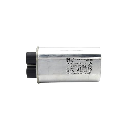 CH85 Microwave Oven High Voltage Capacitor, 1.14 uF 2100VAC, 50/60Hz, Rectangular Replacement Capacitor for Commercial and Household Microwave Ovens, Bake Ovens and Pipeline Drying Equipment